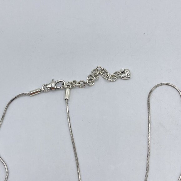 Brighton Tassel Necklace In Silver & Gold Tone Metal Long - Picture 8 of 8